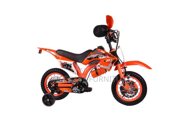 Kids Nduthi Style Bicycle Size 12 With Training Wheels - main view