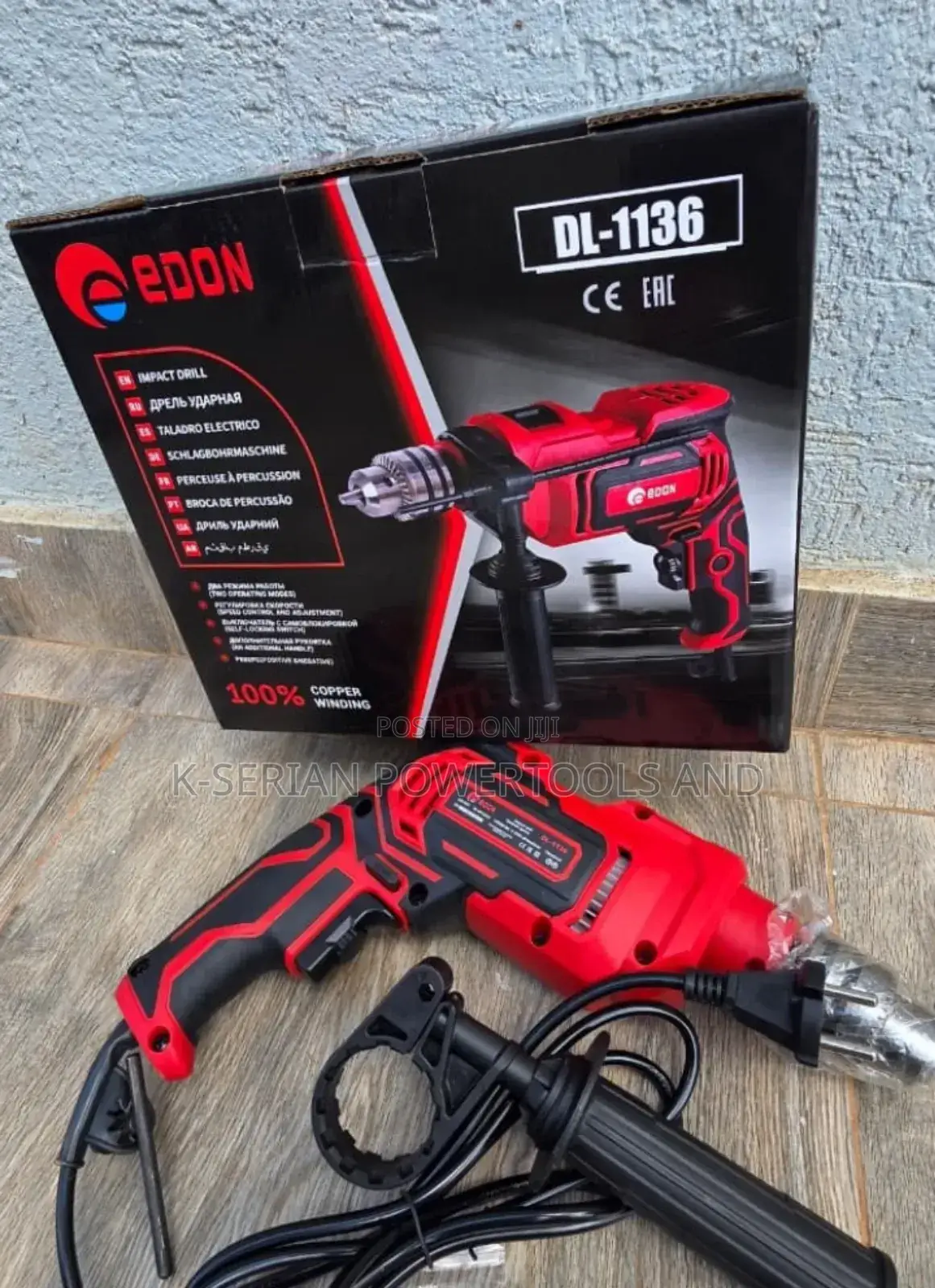 Edon Electric Drill
Id-Dl1136/Electric Super Powdered Drill