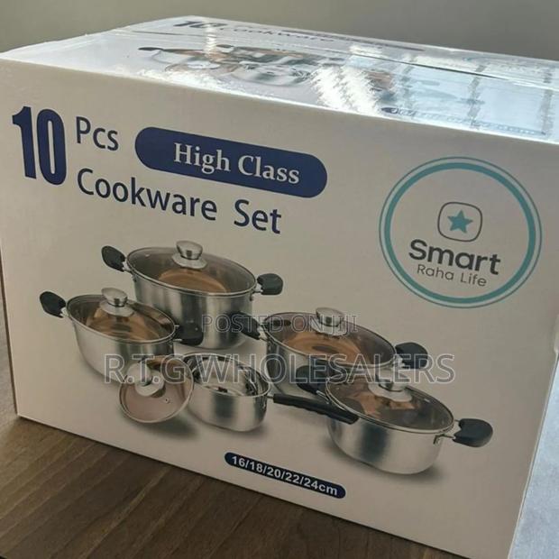 Premium 10pcs Stainless Sufuria Cookware