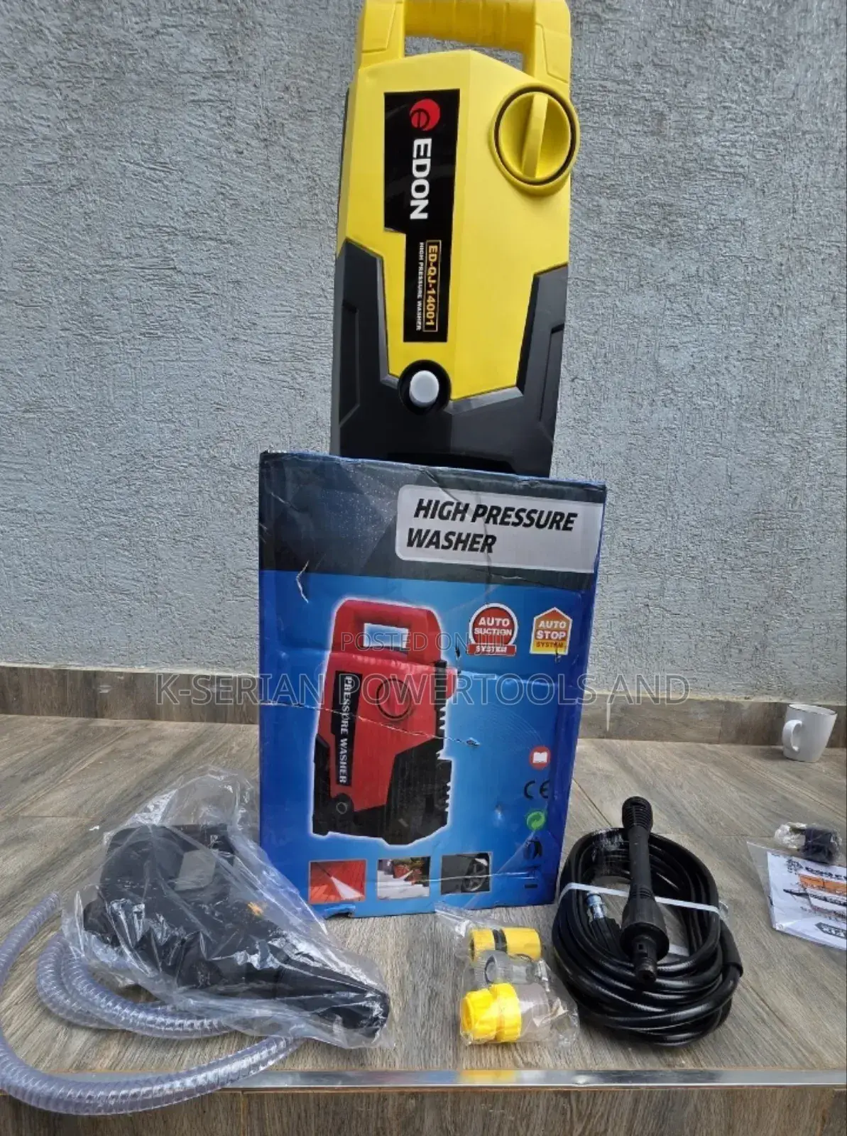 Edon Pressure Washer Machine
1400watts/Powerful Pressure Washer