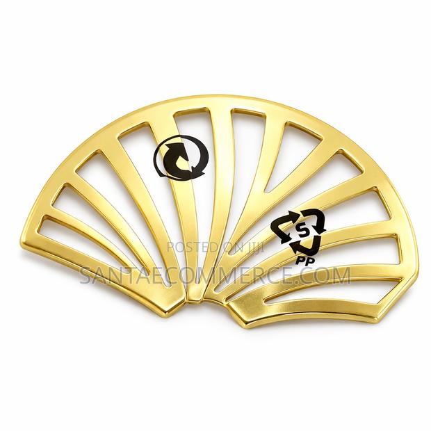 Golden Shell Luxe Metal Napkin Holder / Decorative Tissue Stand