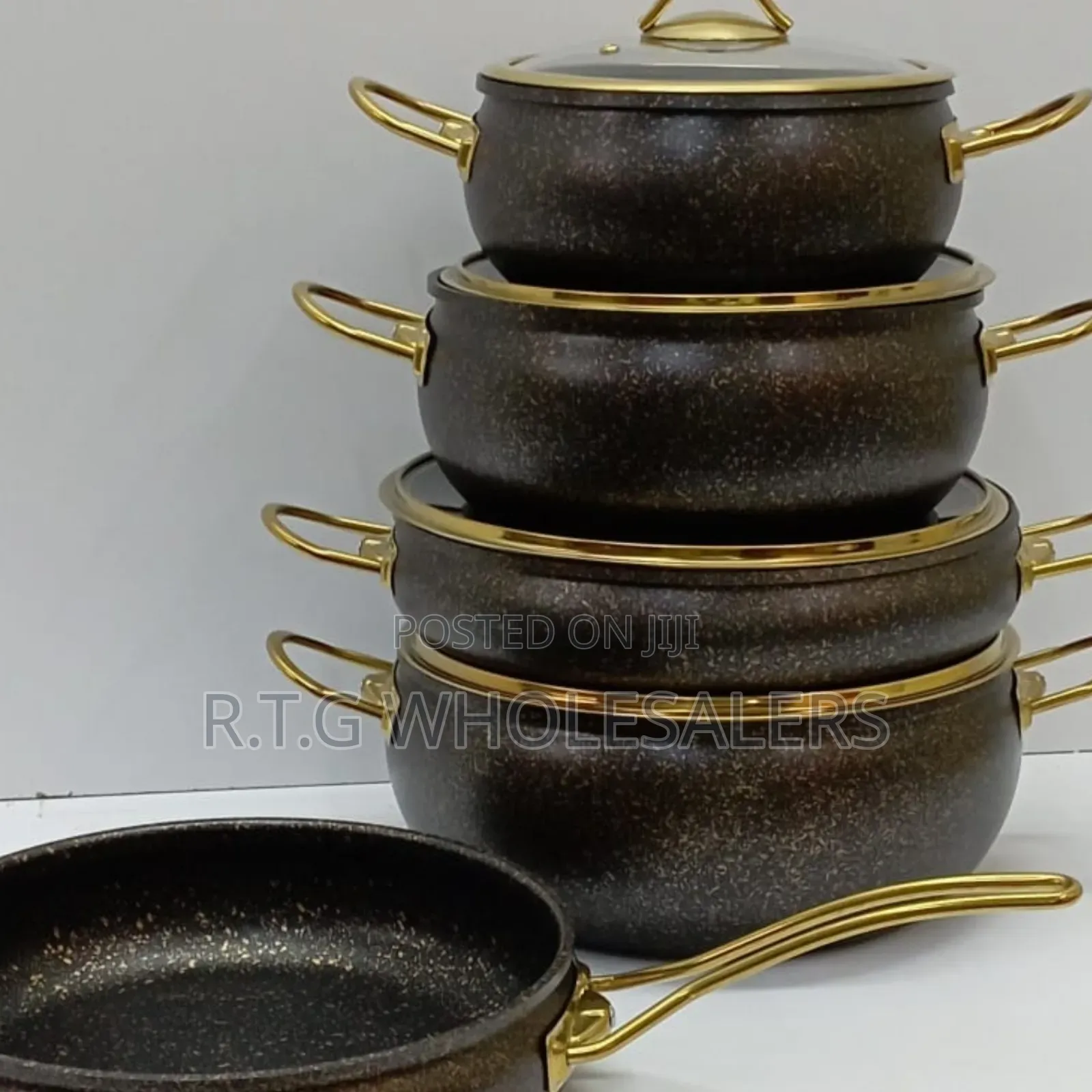  Complete 9pcs Kitchen Casserole Frypan Set