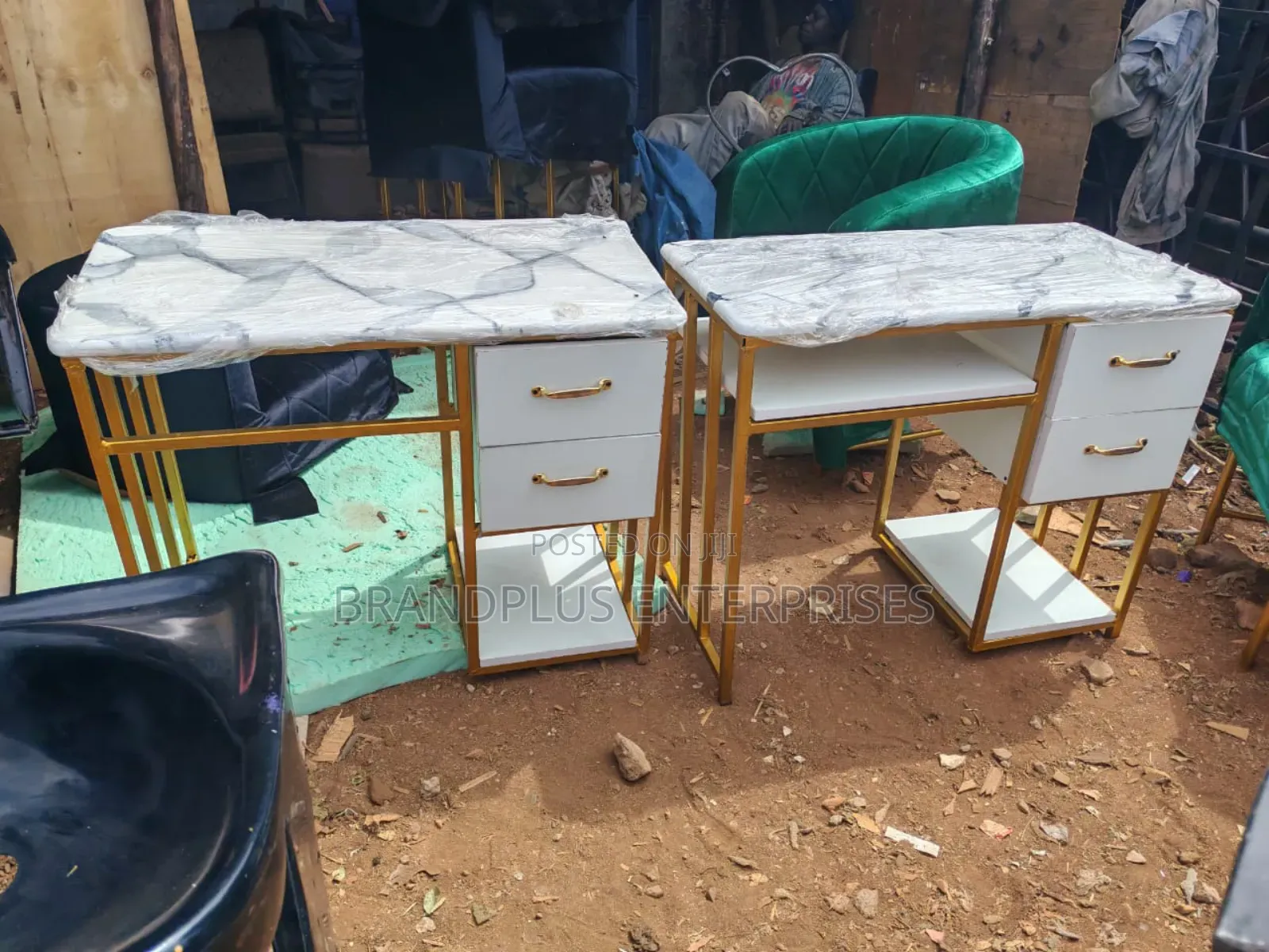 Marble Top Manicure Table
