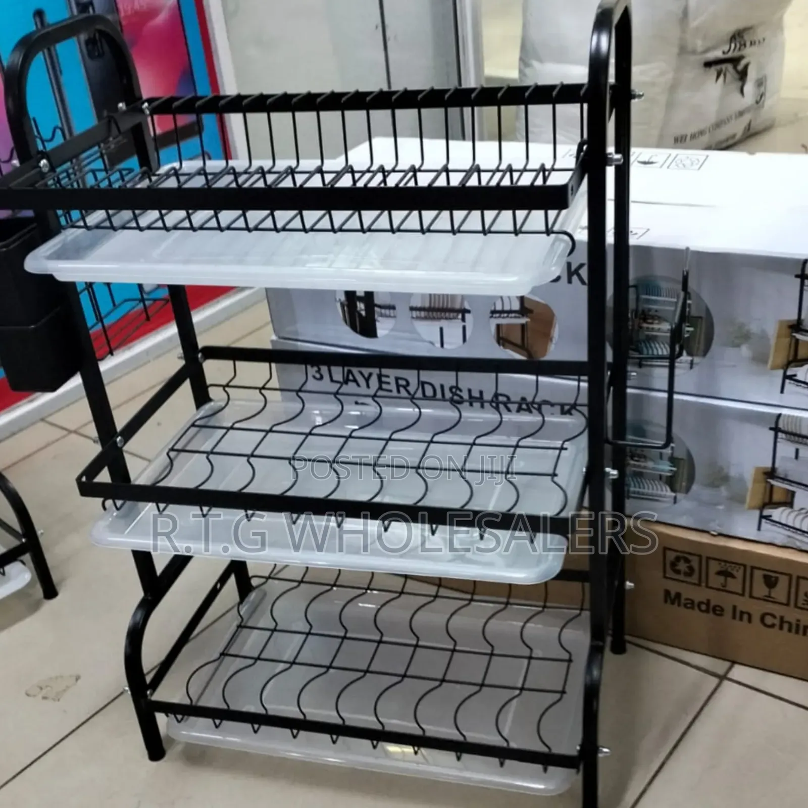 High-Quality 3-Tier Kitchen Dish Organizer