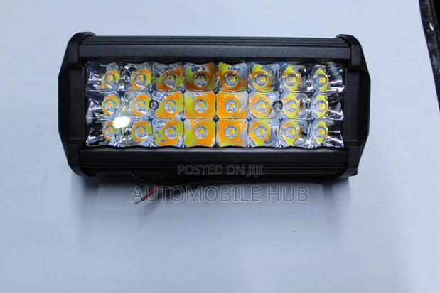 24-Led Black Rectangular Light Bar With Orange Accent Leds - main view