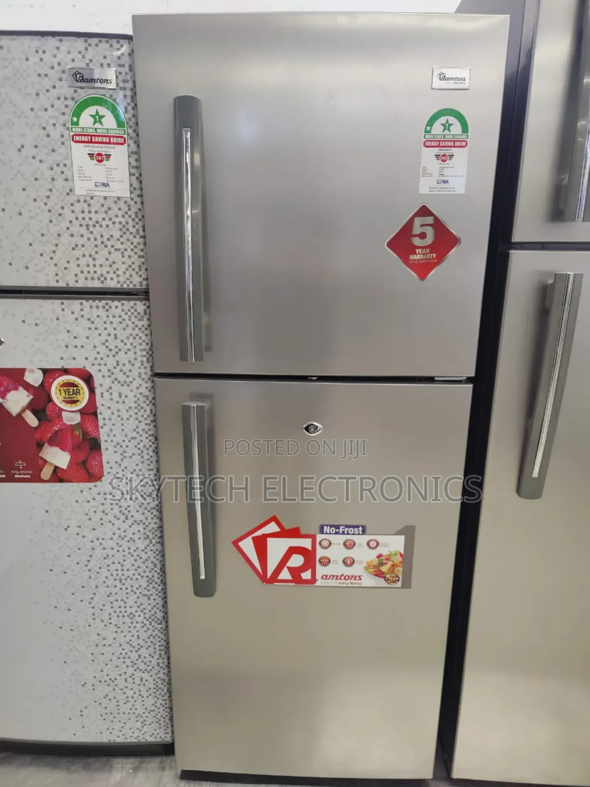 Ramtons Fridge Double Door 196 Litres Rf239 No-Frost
