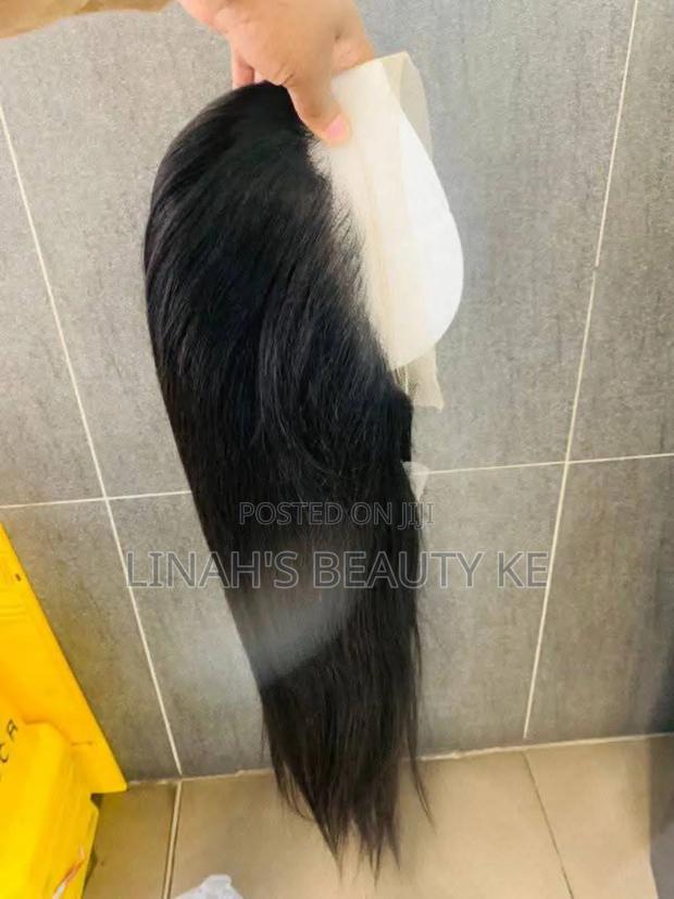 Straight Human Hair Wig - main view