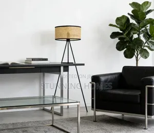 Rattan Floor Stand Tripod Lampshade
