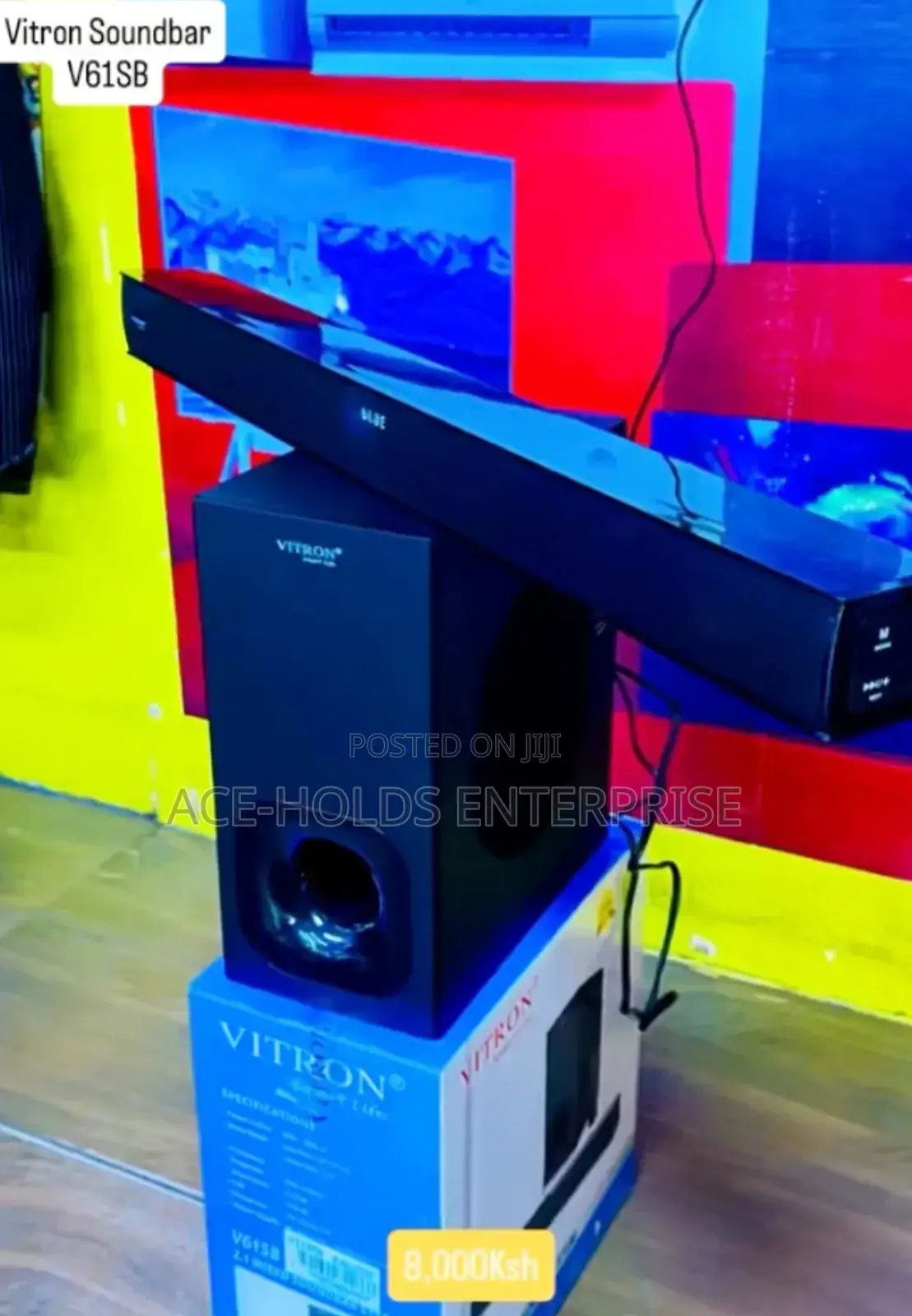 V61sb - Vitron 80watts Soundbar Speaker System 2.1ch