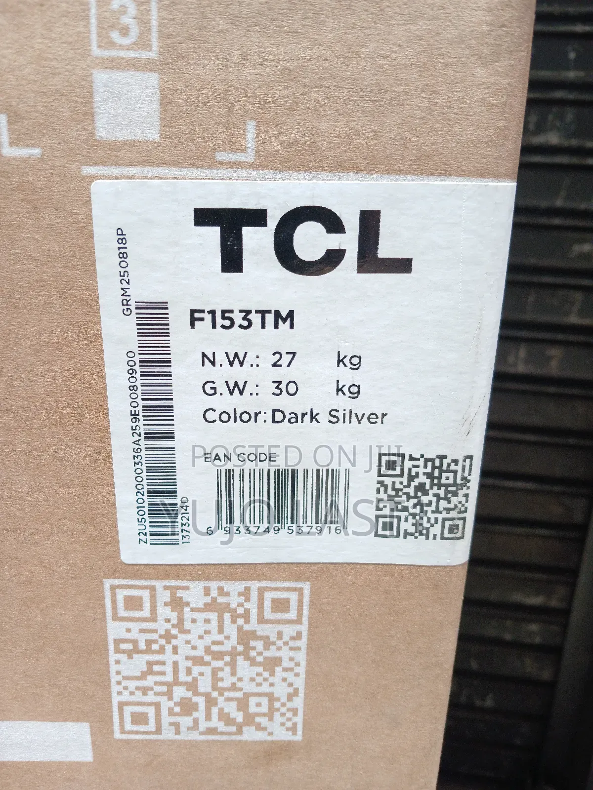 TCL F153tm 118l Double Door Fridge