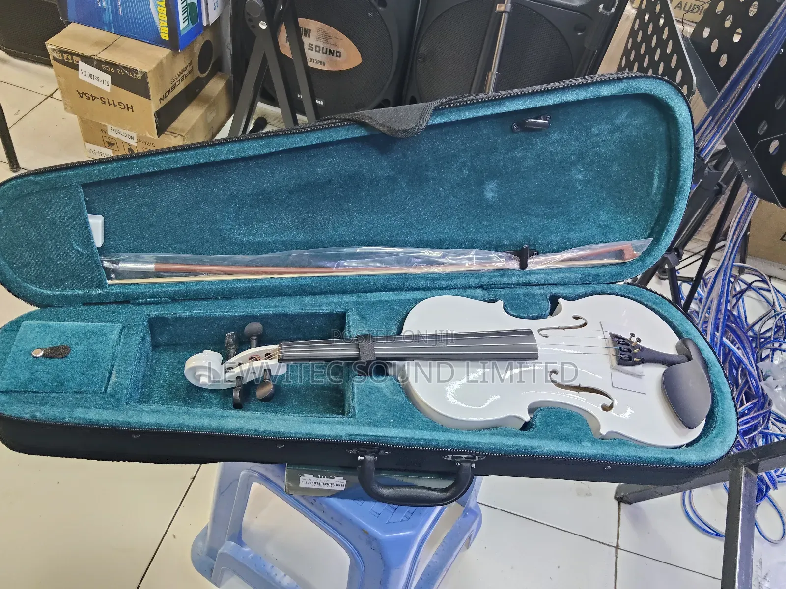 Musical White Violin