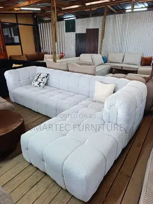 Creamy Bubble L Seat 6 Seater