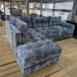 Coordinative 6 Seater L Sofa Set(Black)