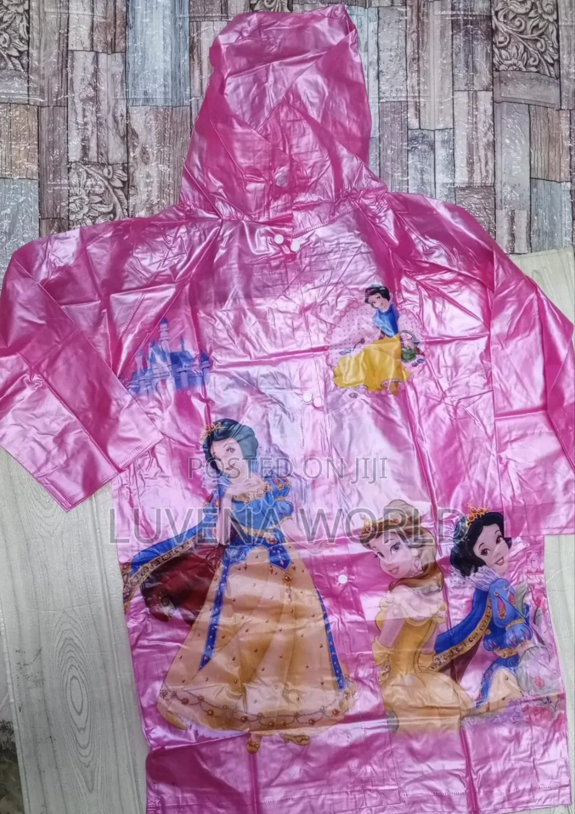 Pink Cartoon Themed Raincoats