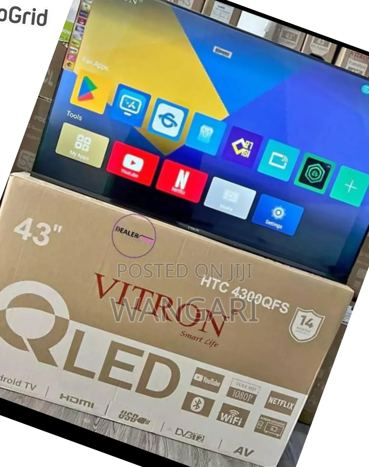 Vitron 43 Inches Smart Tv Brand New