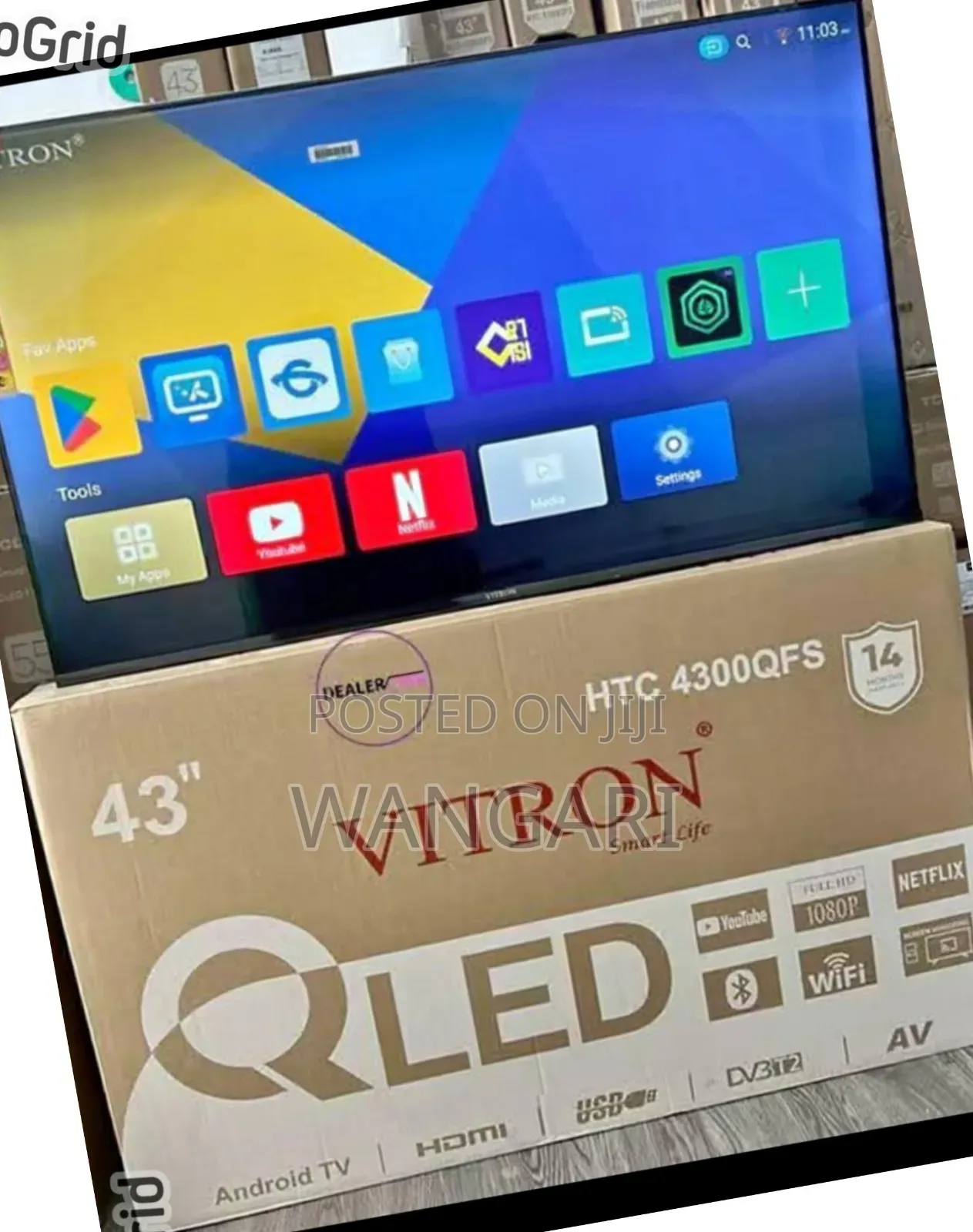 Vitron 43 Inches Smart Tv Brand New