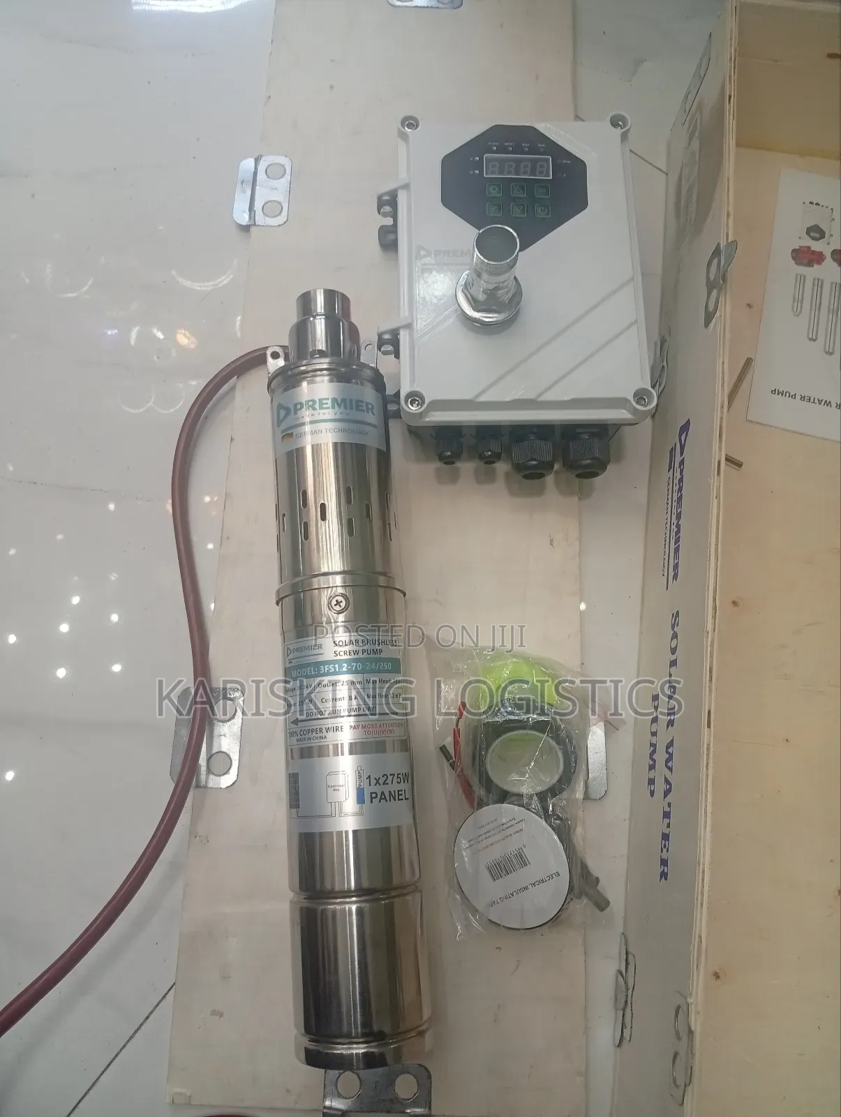 50 Meters Premier Submersible Pump Dc With Controller 275 Watts
