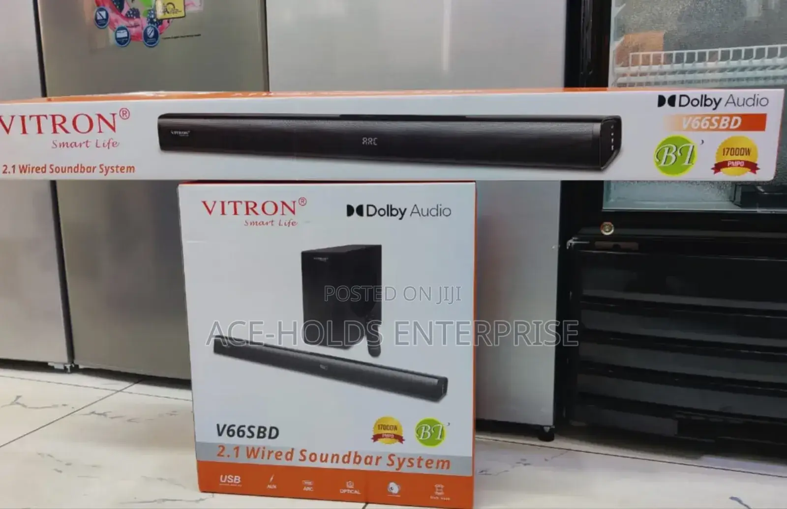95w Output - Vitron V66sb Soundbar Speaker System 2.1ch