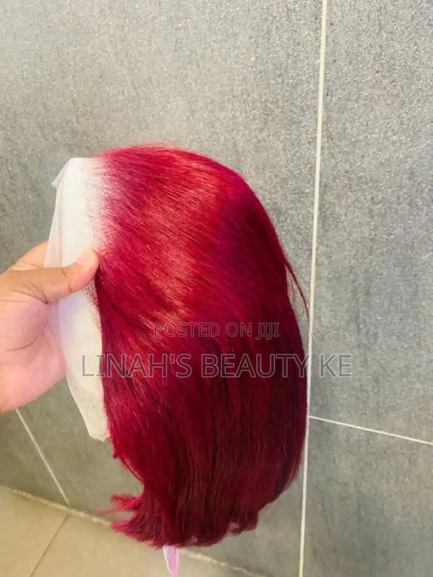 Burgundy Bob Wig