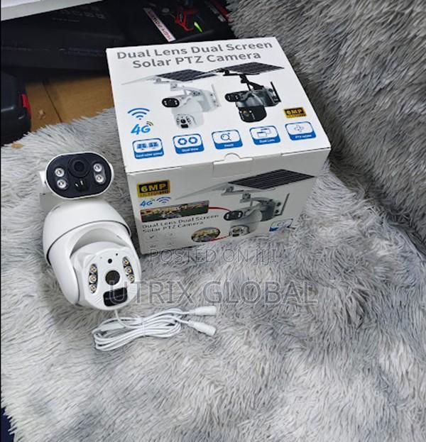 Ubox 6mp 4g Solar Ptz Camera With Sim Support