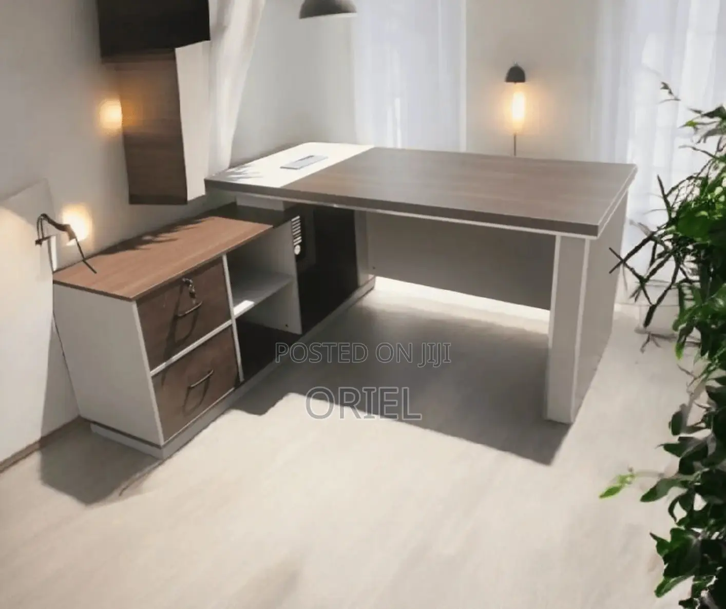 Modern Office Desk : Advanced 1.6m Executive L-Shaped Office Desk