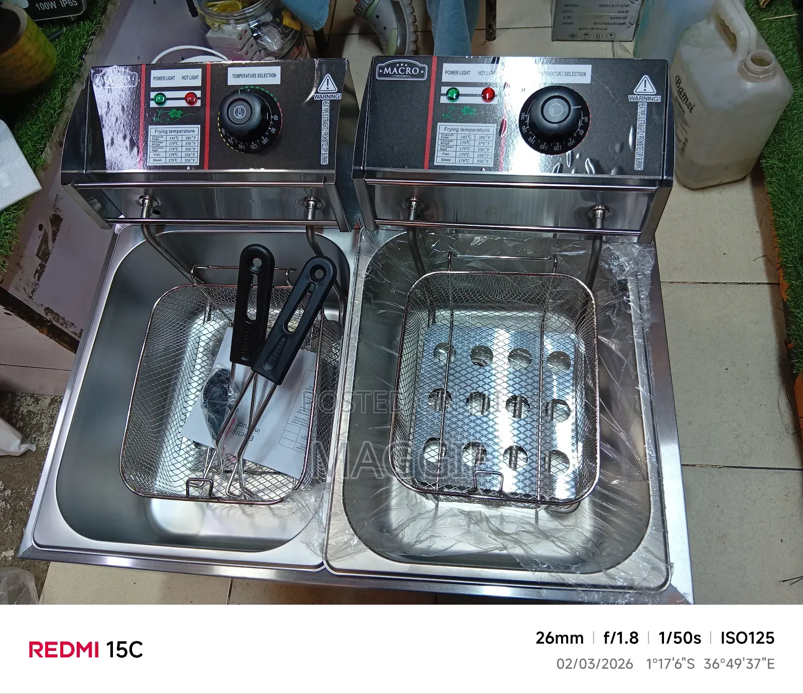 Double Macro Electric Fryer