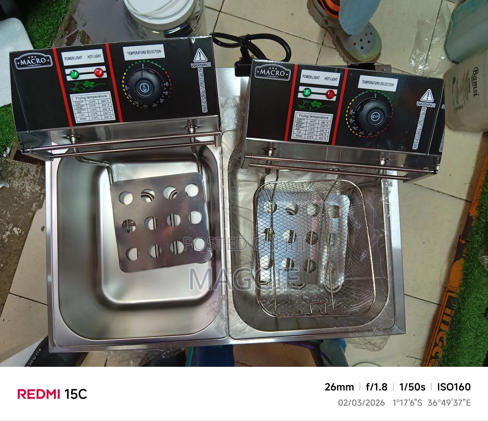 Double Macro Electric Fryer