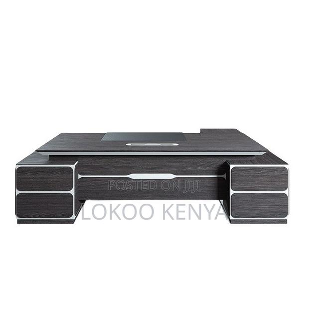Office Desk; 1.6 M Executive Gray L Shape in Colour Office Desk - thumbnail 11