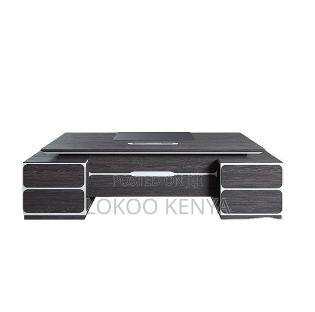 Office Desk; 1.6 M Executive Gray L Shape in Colour Office Desk - thumbnail 12