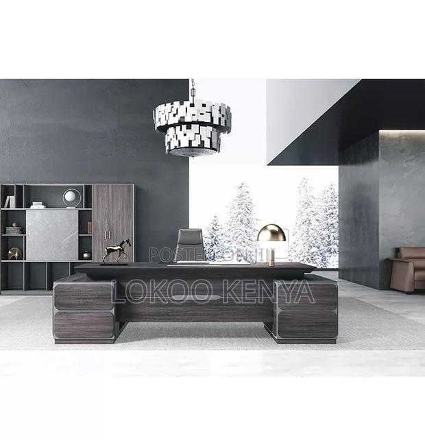 Office Desk; 1.6 M Executive Gray L Shape in Colour Office Desk - thumbnail 14
