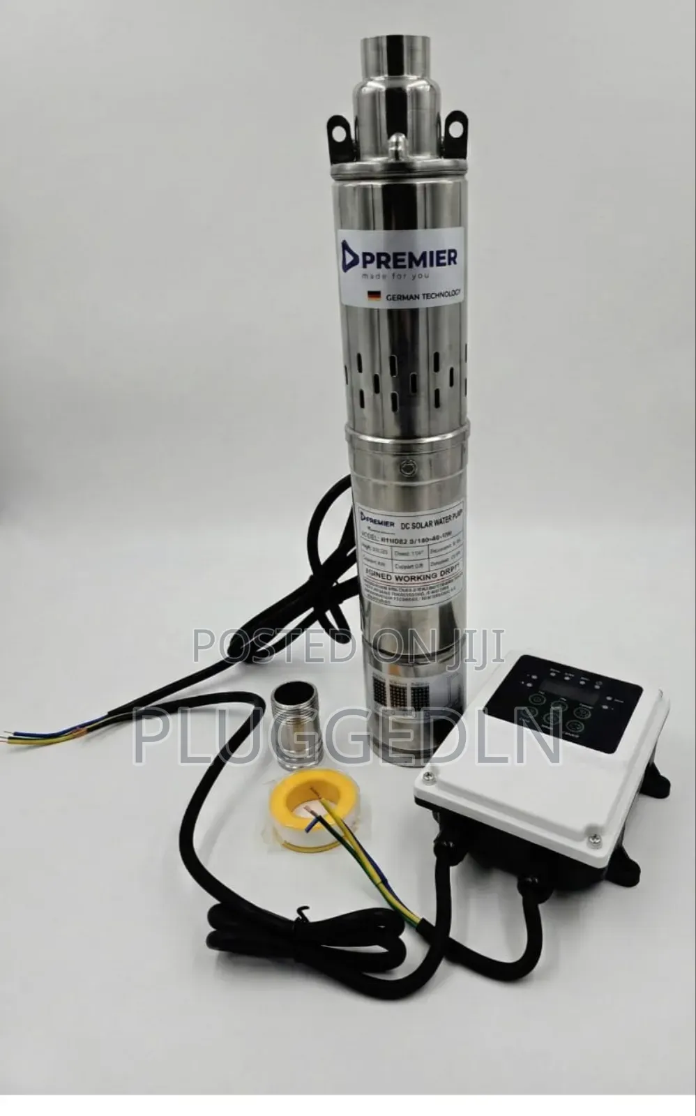 Premier 1inch 2m3/H -Dc Submersible Pump 140m Head.