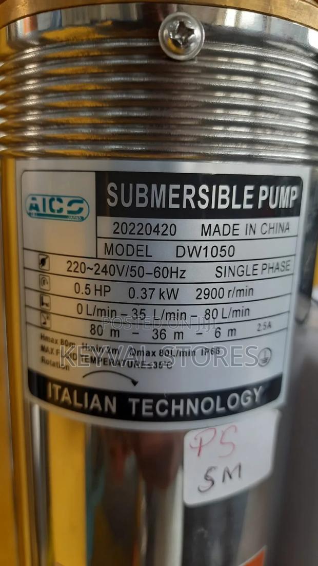 Aico Deep Well Submersible Pump 0.5hp 80m