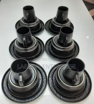Offer Price ! 
Black Ceramic Dinnerset