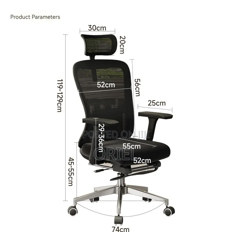 Office Chair : Adjustable, Breathable Mesh Ergonomic Office Chair