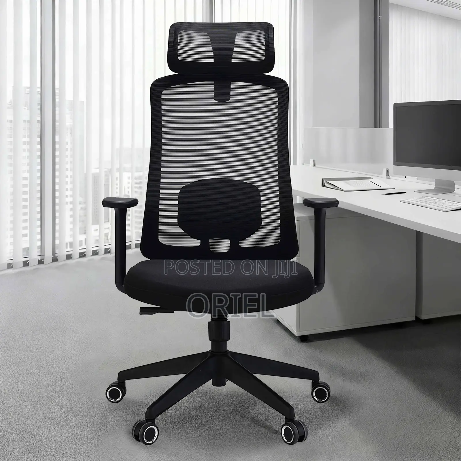 Office Chair : Adjustable, Breathable Mesh Ergonomic Office Chair