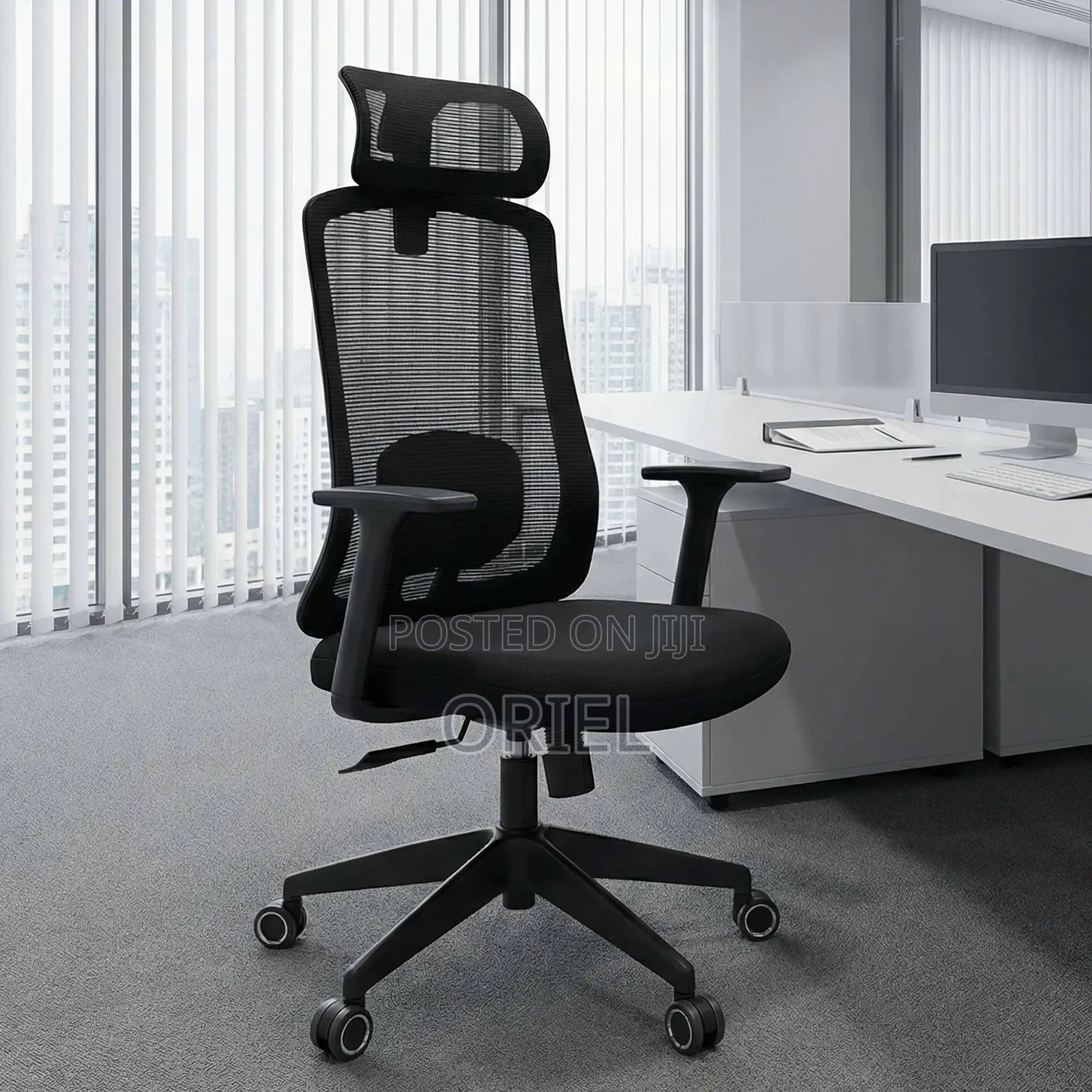 Office Chair : Adjustable, Breathable Mesh Ergonomic Office Chair
