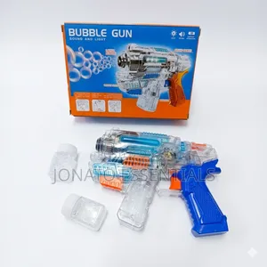 Automatic Bubble Gun Blaster With Sound Light - Kids Toy