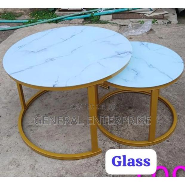 Marble Nesting Coffee Table (Glass Effect)
