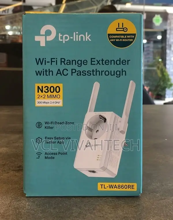Tp-Link 300mbps Wi-Fi Range Extender With Ac Passthrough - Tl-Wa860re