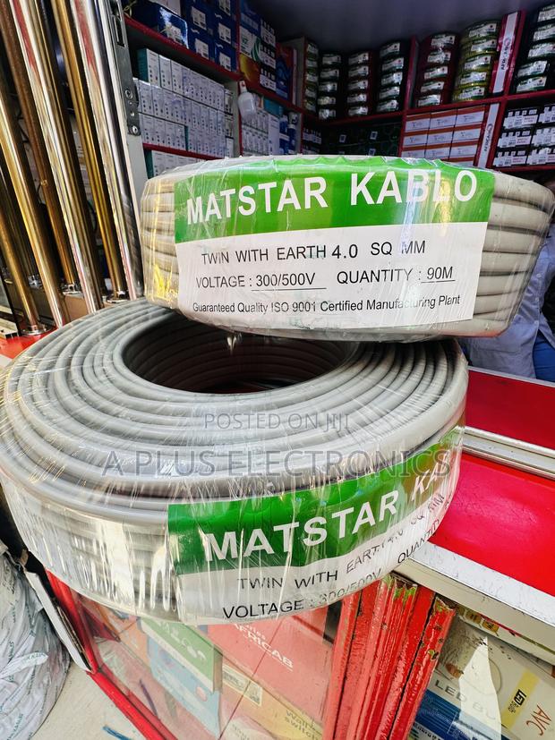 Matstar 4.0mm Twin Earth Electrical Cable - main view