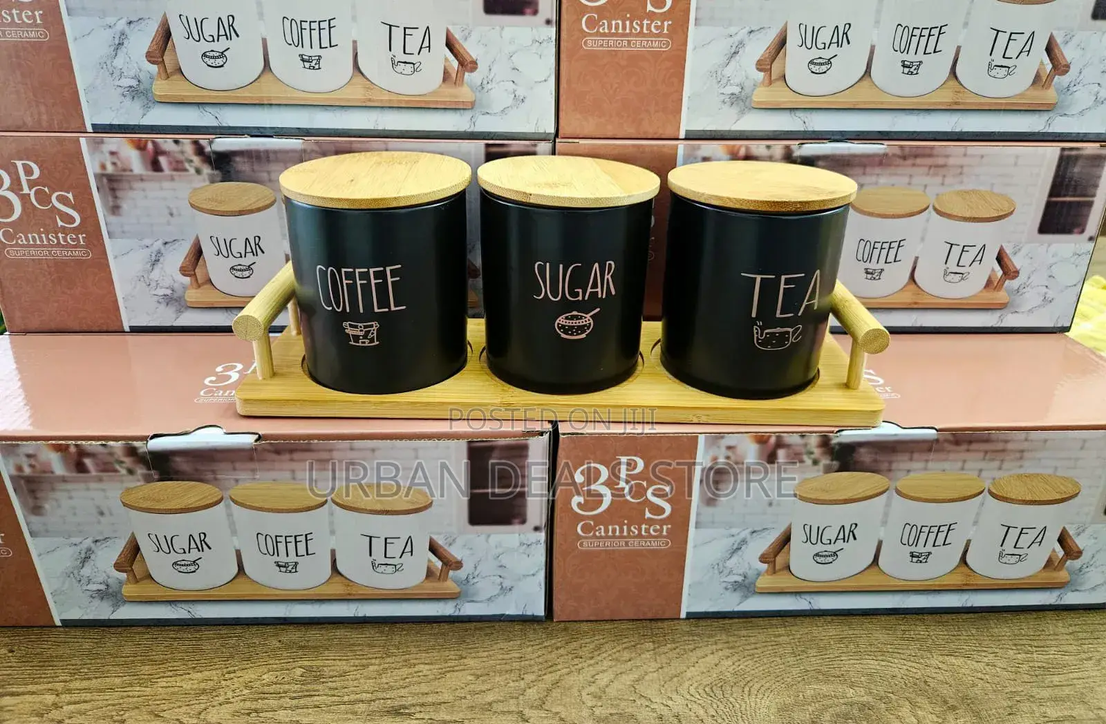 Tea,Coffee,Sugar Modern Set