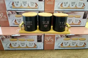 Tea,Coffee,Sugar Modern Set