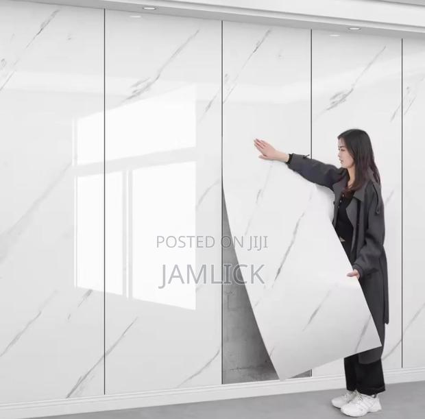 Adhesive Marble Wall Paper Roll – Bz - thumbnail 3
