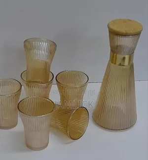 1 Glass Carafe With 6 Glasses - Bz