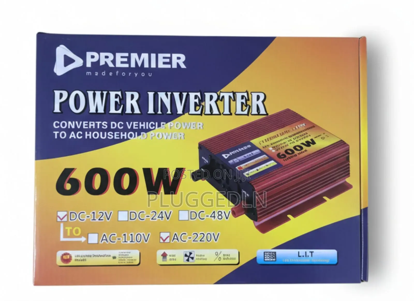 Premier 600w Power Inverter 220v