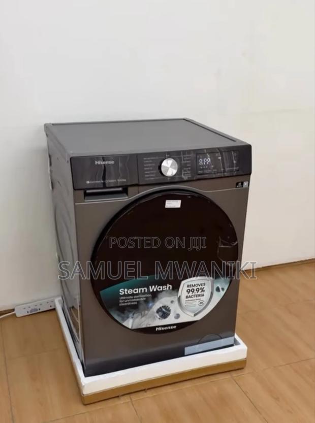 Hisense 10.5/6kg Front Load Wash Dry Washing Machine Full Automatic - thumbnail 3