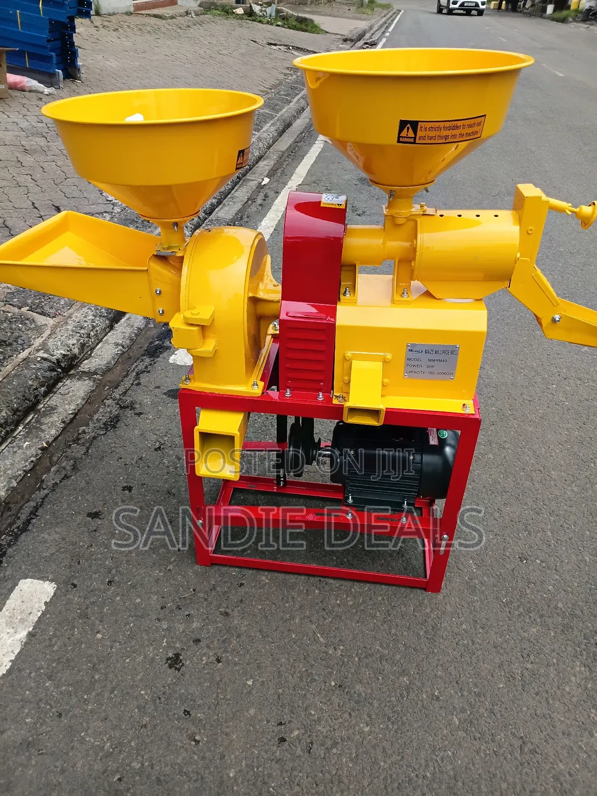 Combined Rice Mill And Maize Mill Machine