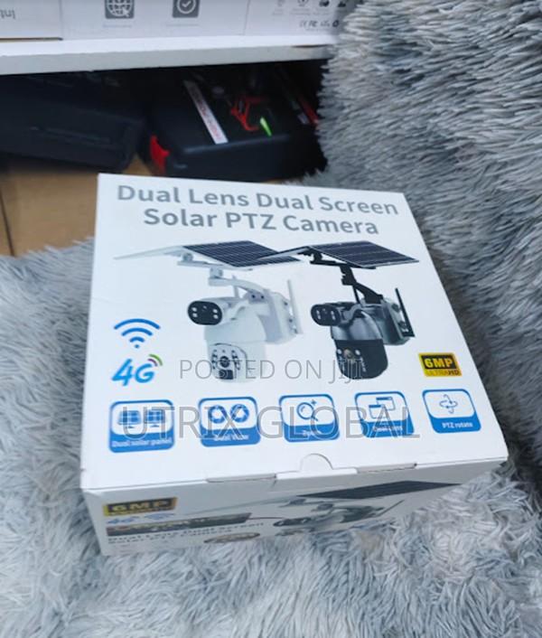 Ubox 6mp 4g Ptz Camera With Dual Solar Panels