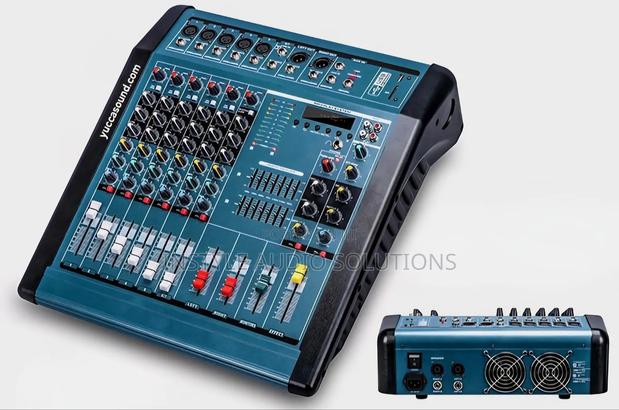 6 Channels Professional Powered Mixer 1000w Usb/Bluetooth.