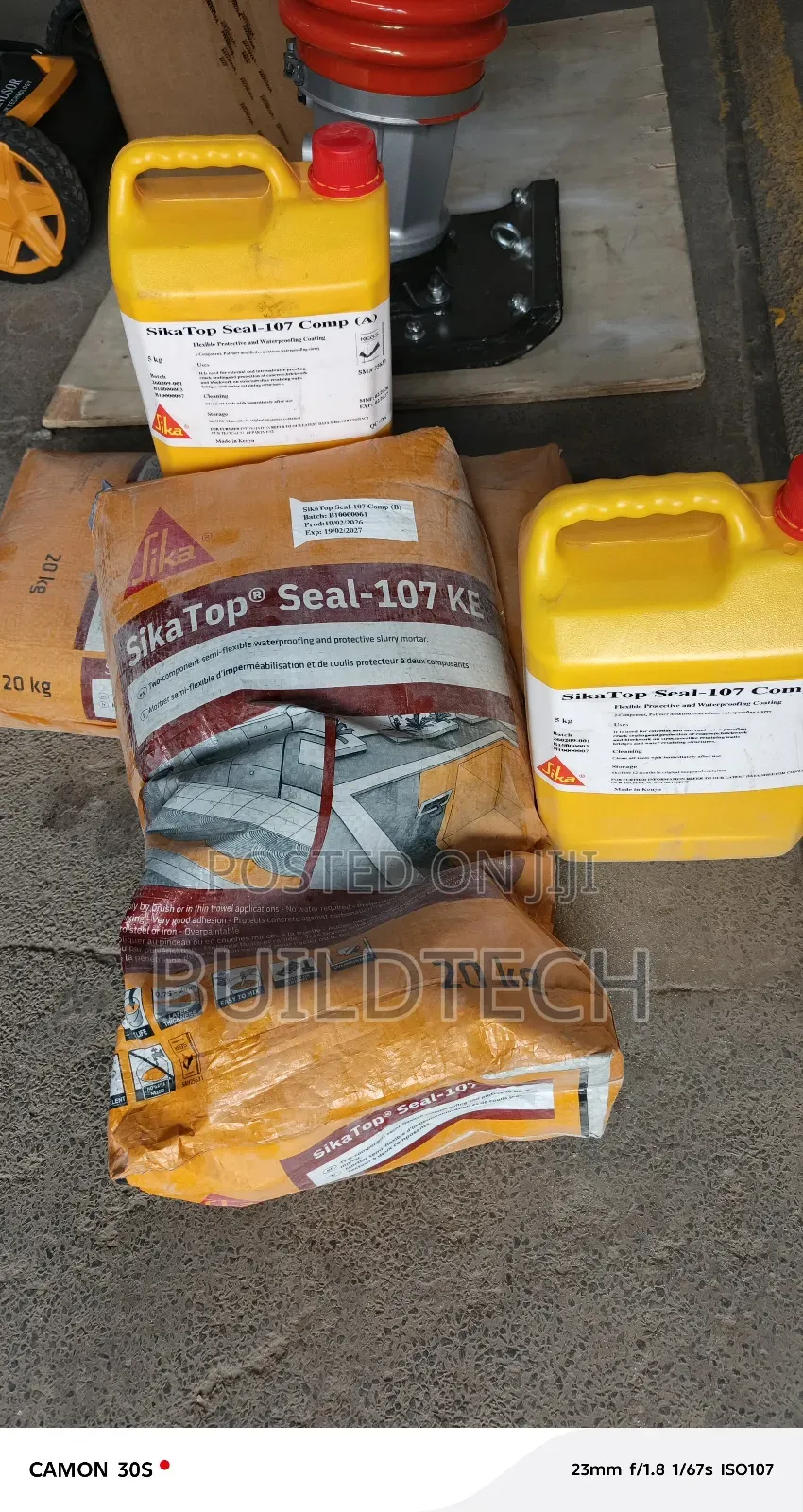 Sikatopseal 107 for Dampness.